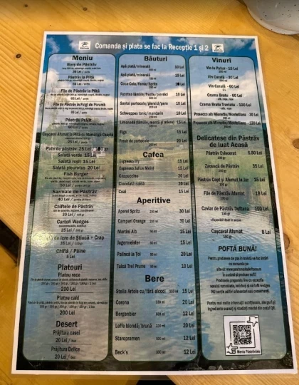 Pastaravaria Doftana Meniu preparate